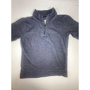 The Childrens‎ Place Boys Gray Pullover Half Zip Mock Neck Sweatshirt Size 7/8
